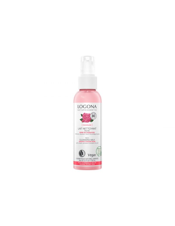 Leche Desmaquillante Nutritiva Rosa Damascena 125M de Logona