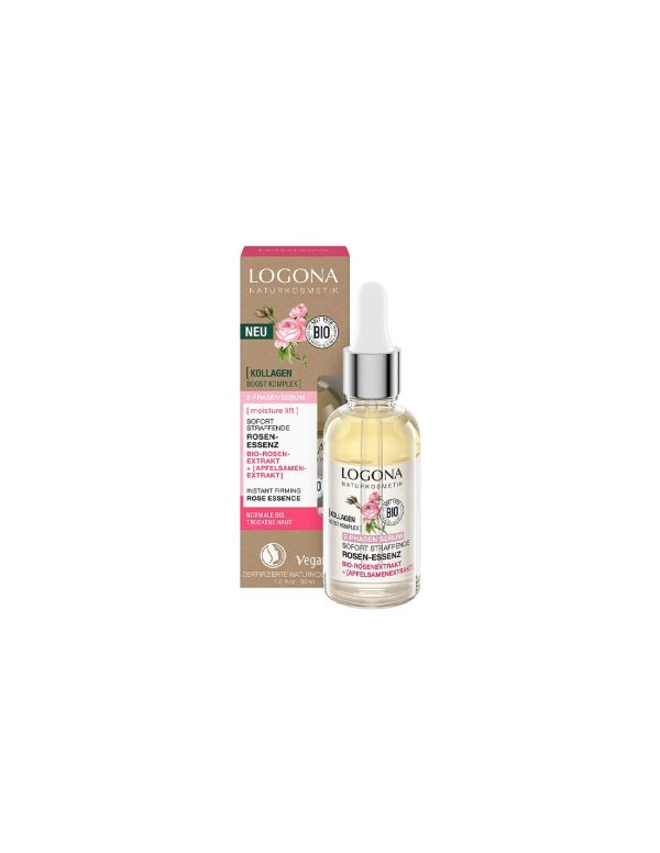 Serum Bifasico Reafirmante Instantaneo Rosas Bio Y Semillas De Manzana, LOGONA, 30ml