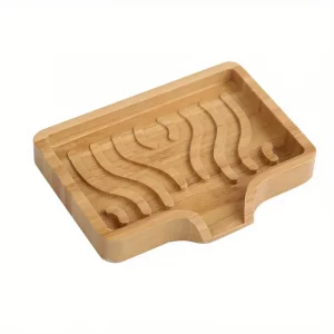 Jabonera Bambú con frenaje de agua